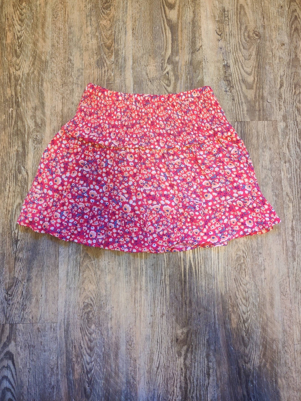 ( ⭐ 5/20) George Pink Floral Tiered Skirt